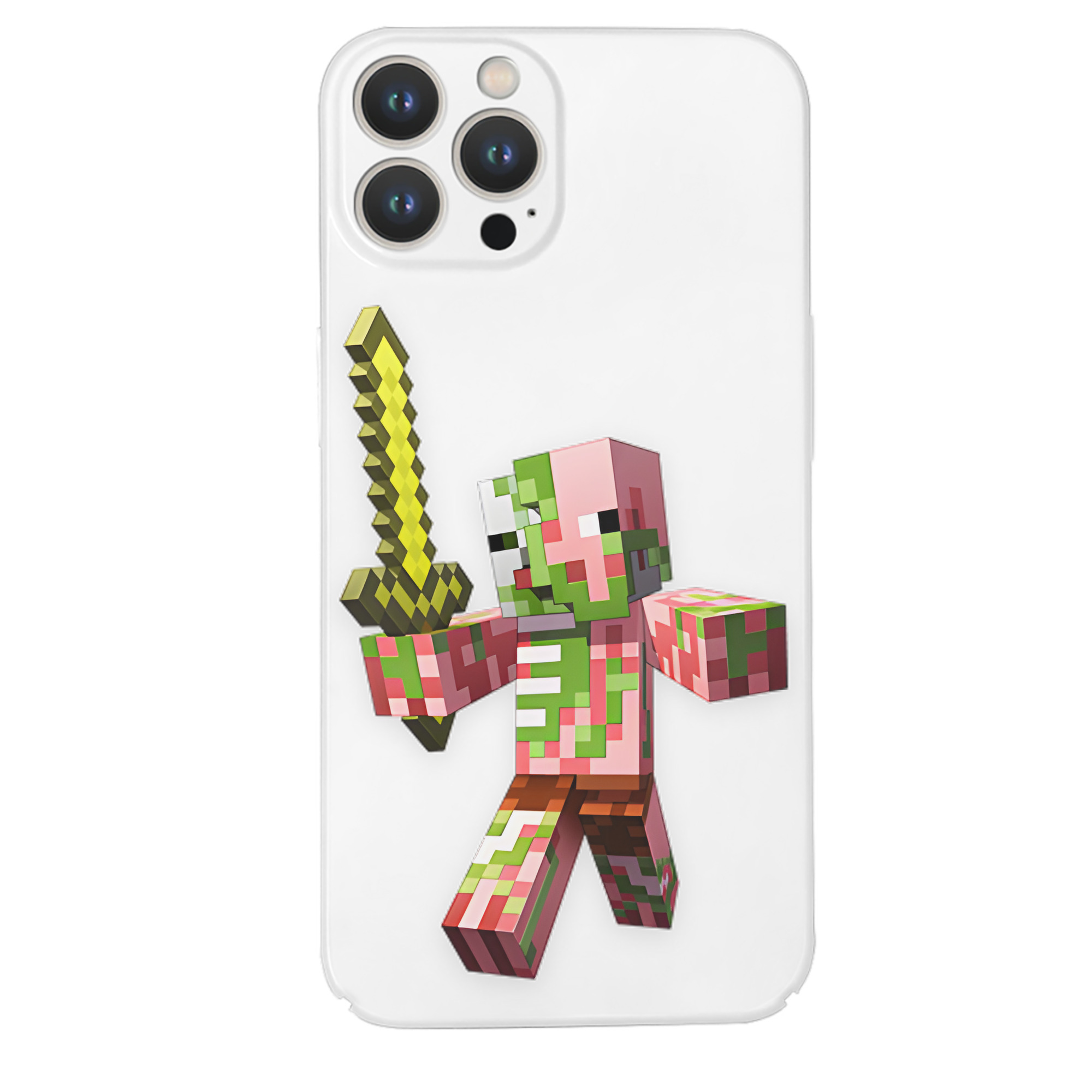 （画像用） マインクラフト ブロックの世界 Minecraft MC Block world 【iPhone 14シリーズ対応】ハードケース